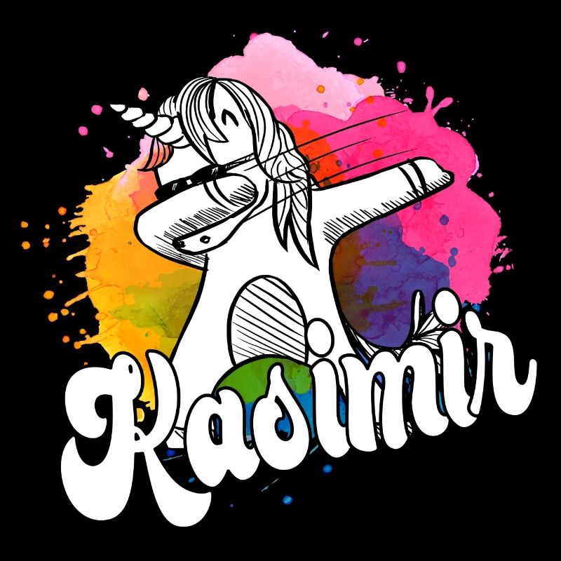KASIMIR - Beau nom de garçon avec une licorne cool