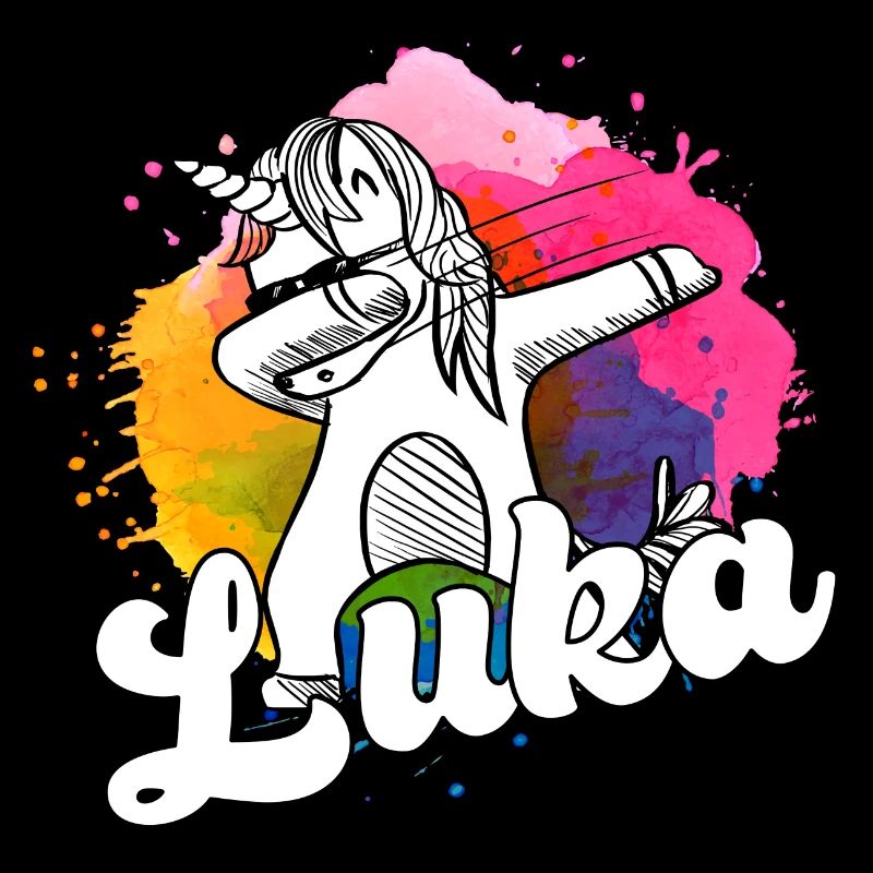 LUKA - Beau nom de garçon avec licorne cool