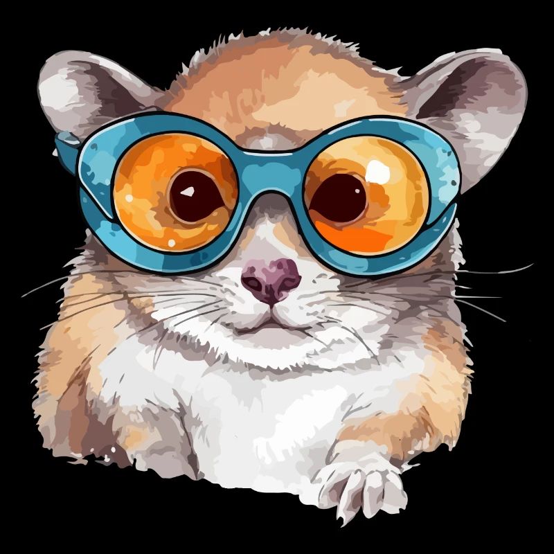 Nehmen Sie das Brillenhörnchen