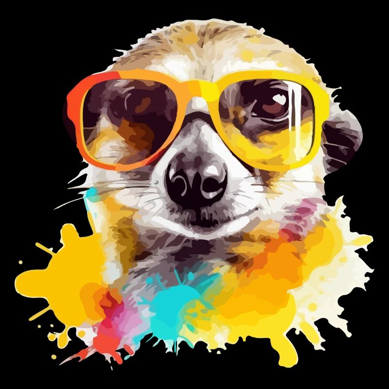 Exou das Erdmännchen mit Brille