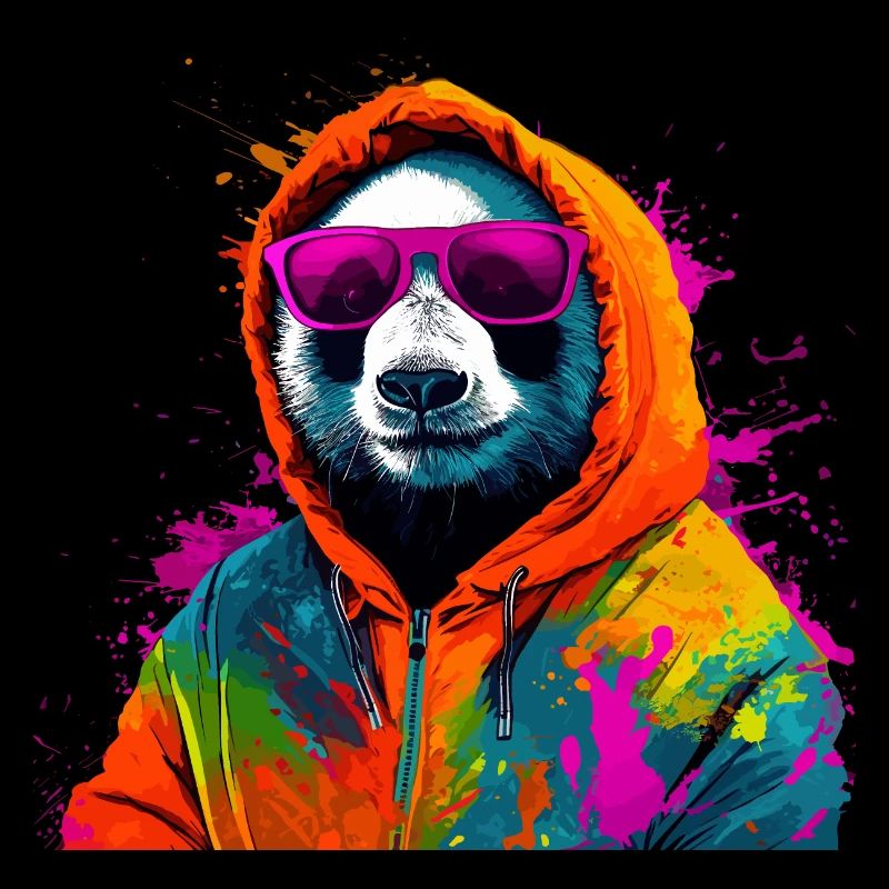 Panda Ours Bambou Panda Coloré