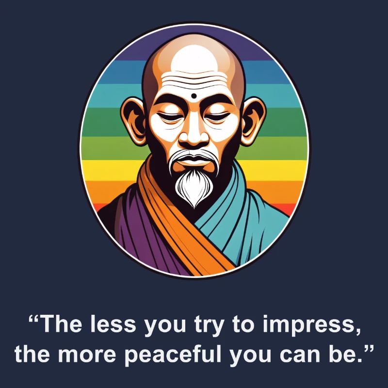 Moins vous essayez d’impressionner | Citation Zen