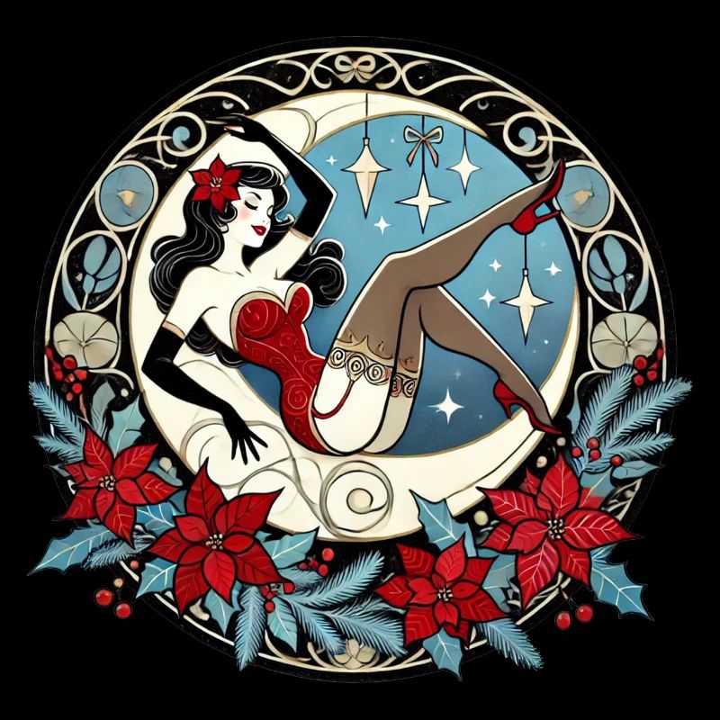 Weihnachts-Pinup