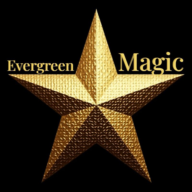 Evergreen Magic - Design de poinsettia doré