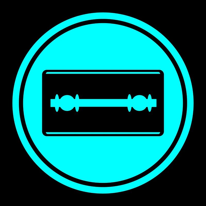 Razor Blade Icon Circle
