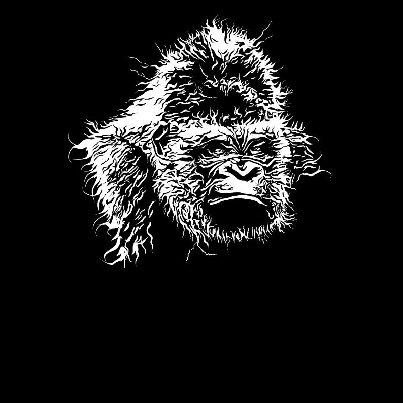 Gorillakopf Affenkopf Kopf Menschenaffe Urwald