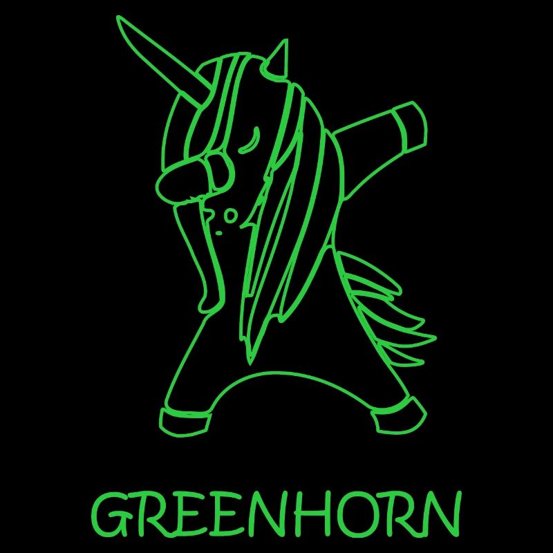 greenhorn dabbing unicorn, dabbendes Einhorn