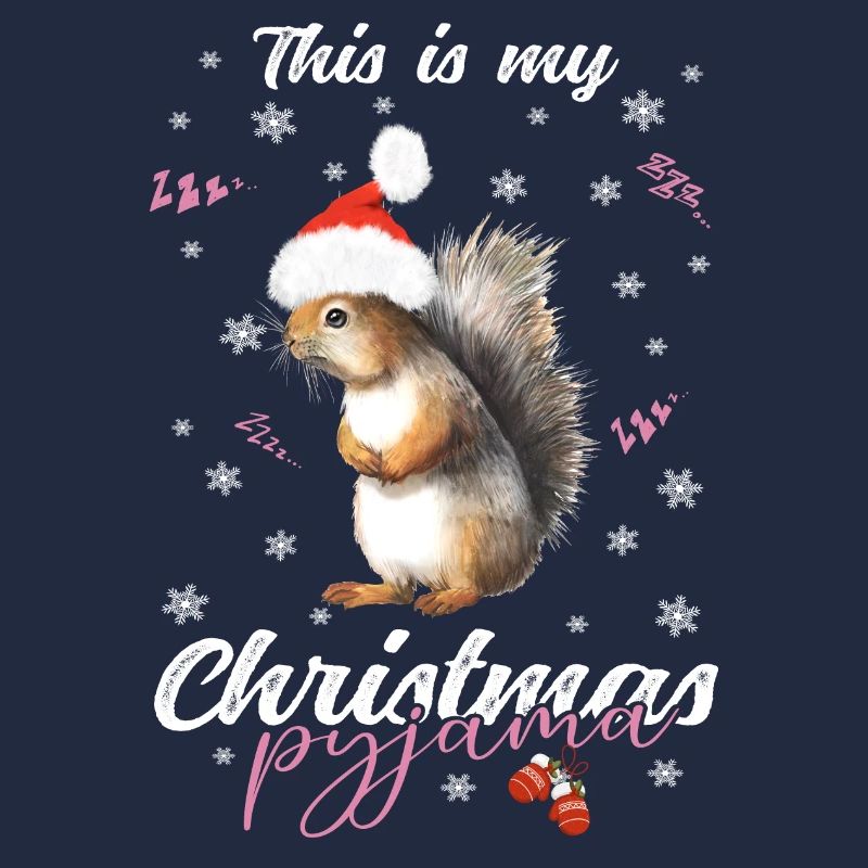 Eichhörnchen Pyjama Weihnachten Schlafen