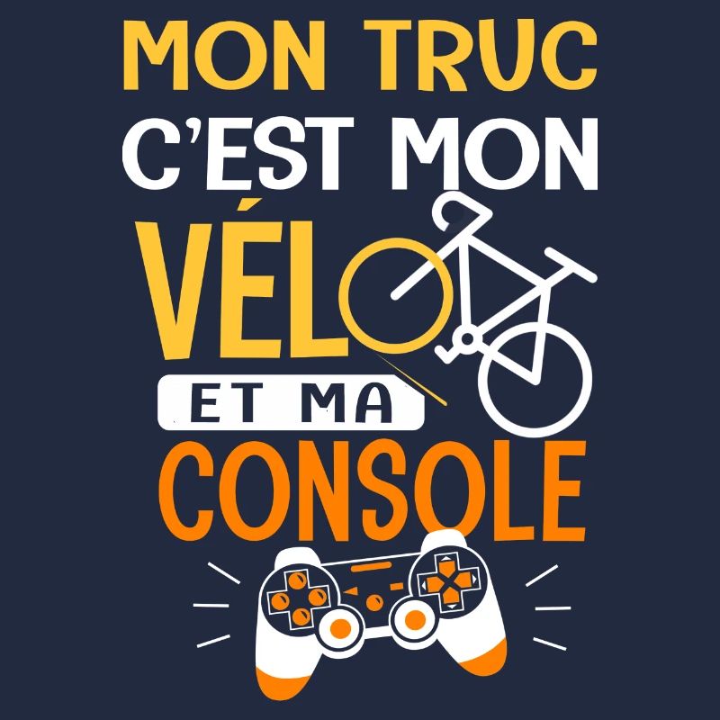 Vélo Mon truc c est mon velo et ma console velo