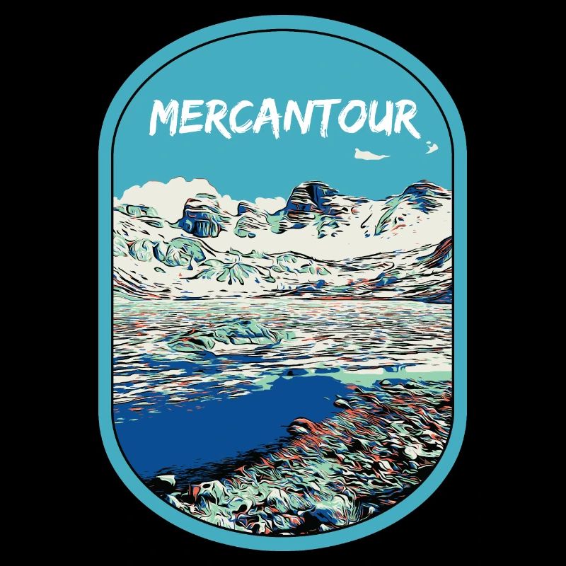 Illustration originale des lacs du Parc Mercantour