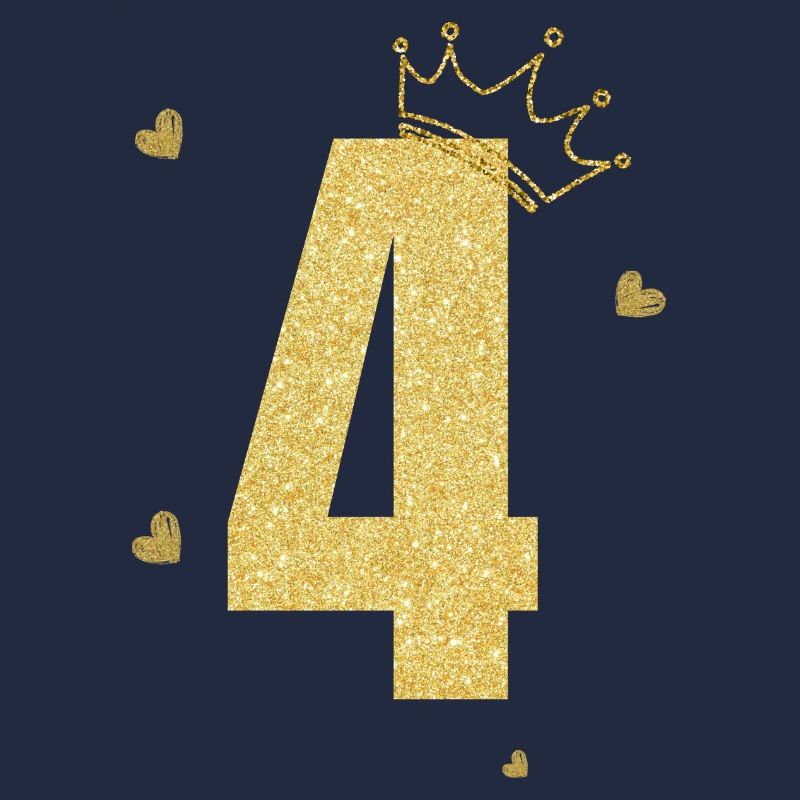 4e anniversaire couronne doré