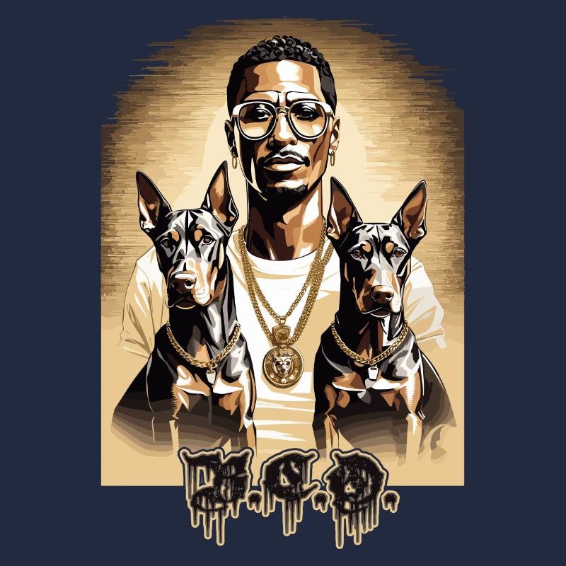 Rapper mit Dobermänner