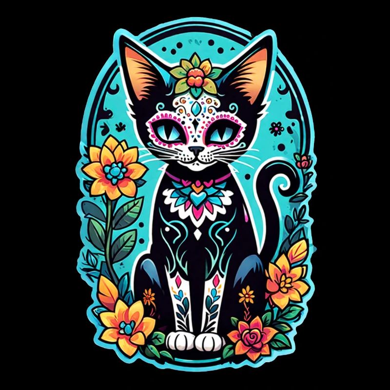 chat mexique - dia de los muertos