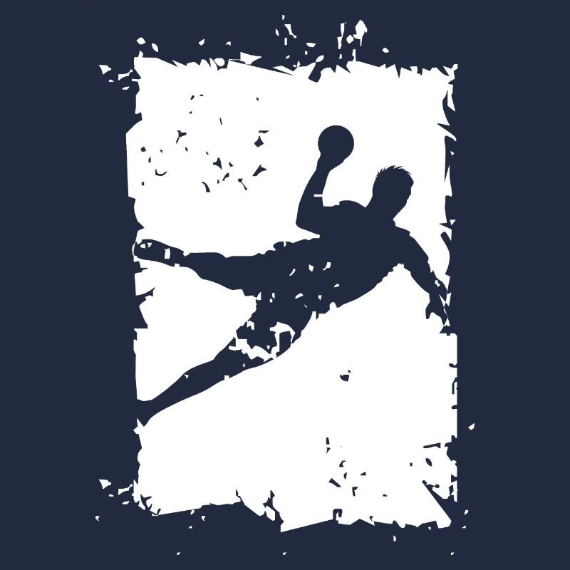 Illustration de destruction d’explosion de lancer de handball