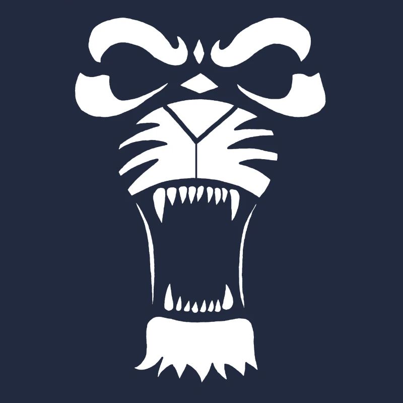 Predatory Lion or Tiger (White)