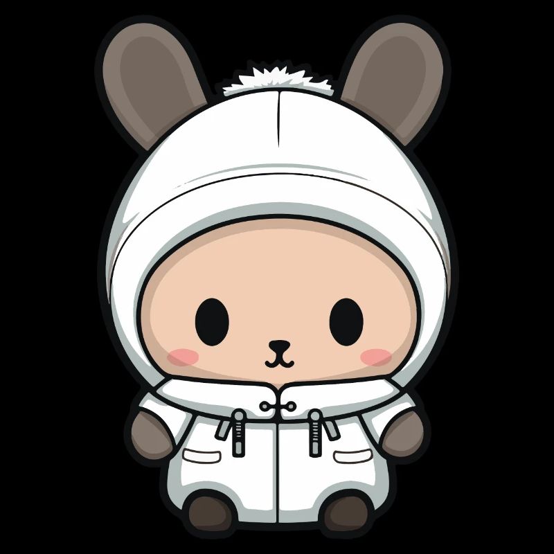 Lapin Hiver Bande Dessinée Mignon