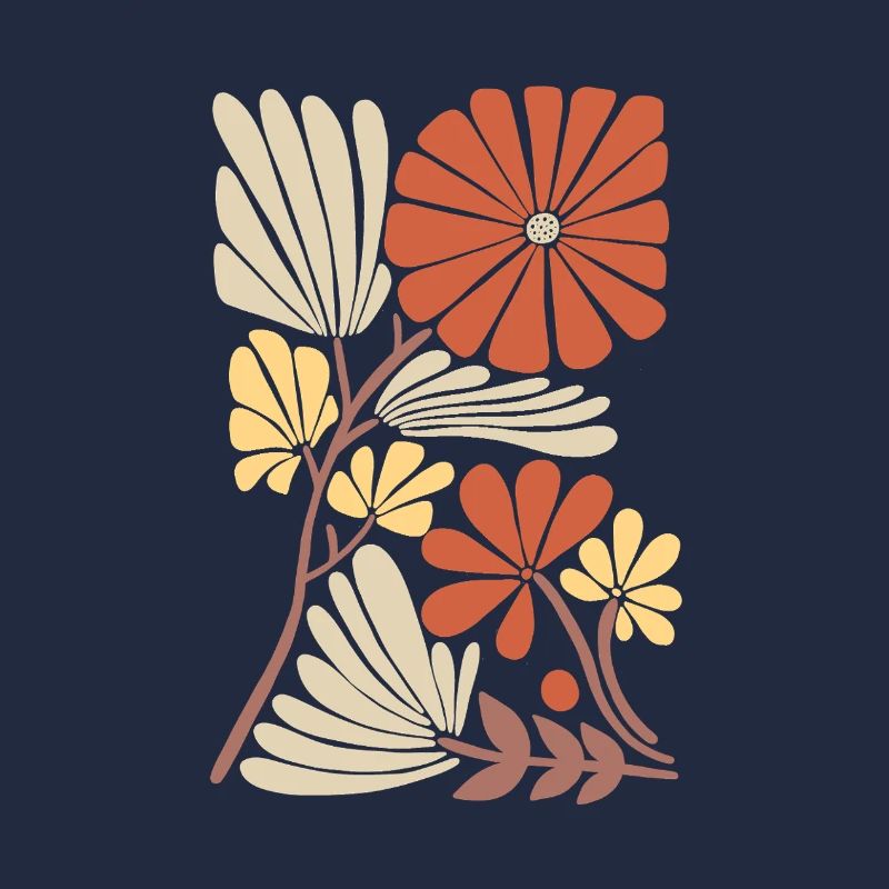 Boho Blumen Muster
