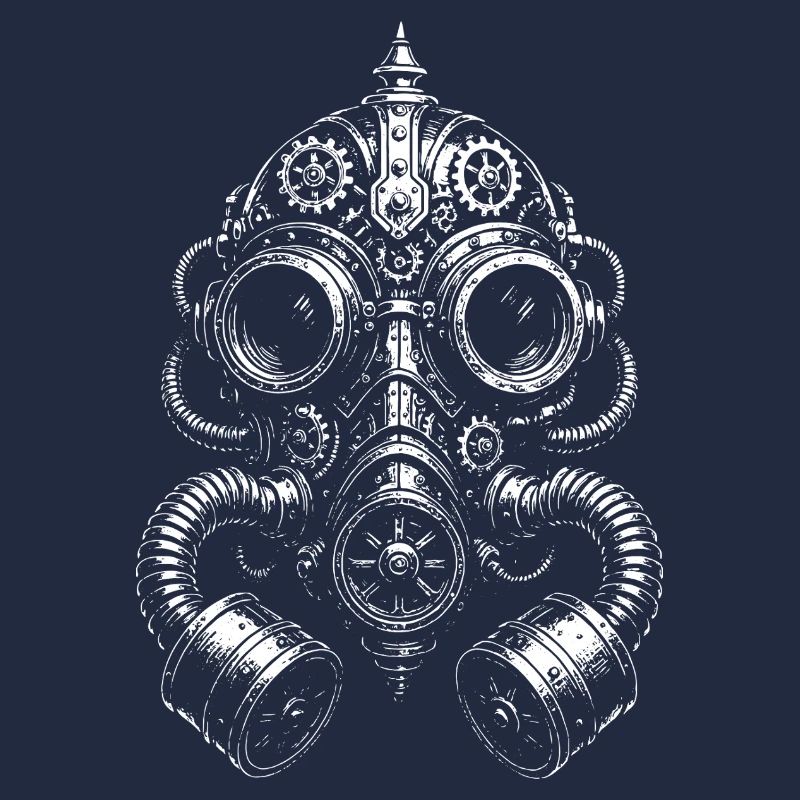 Steampunk-Gasmasken-Glyphe