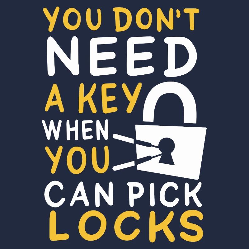 Funny Locksmith Picking Locks Hobbyist Graphic