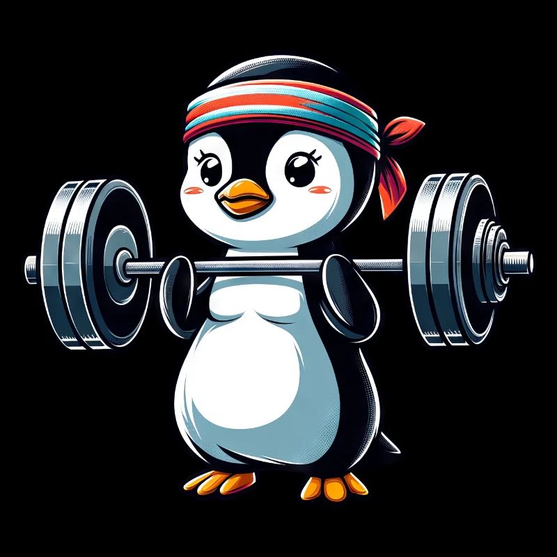 Fitness Penguin Dumbbell Training Bench Press