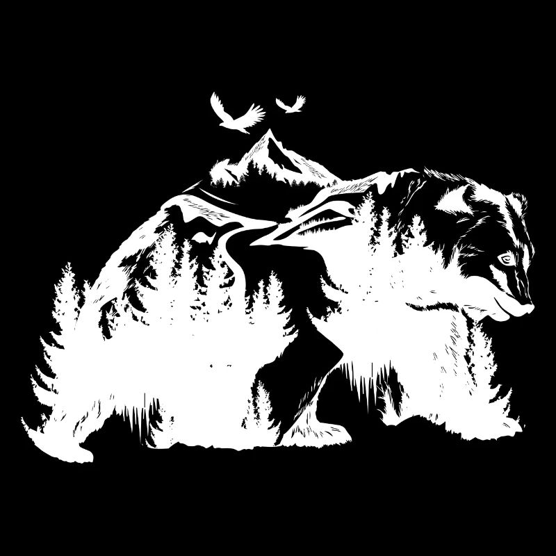 Der Bär ist im Wald
