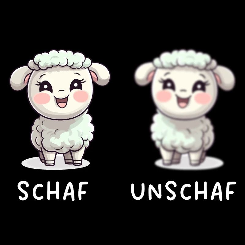 Süßes Schaf Unschaf Cooler Schaf Unschaf Spruch