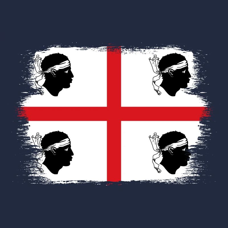 Drapeau de la Sardaigne Drapeau sarde Drapeau de la Sardaigne
