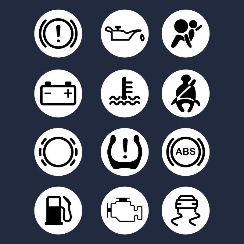 Indicator lights car circles pattern