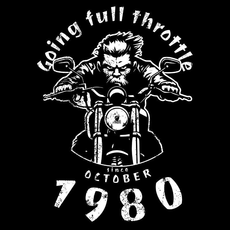 44. Geburtstag Going full throttle since 10/1980