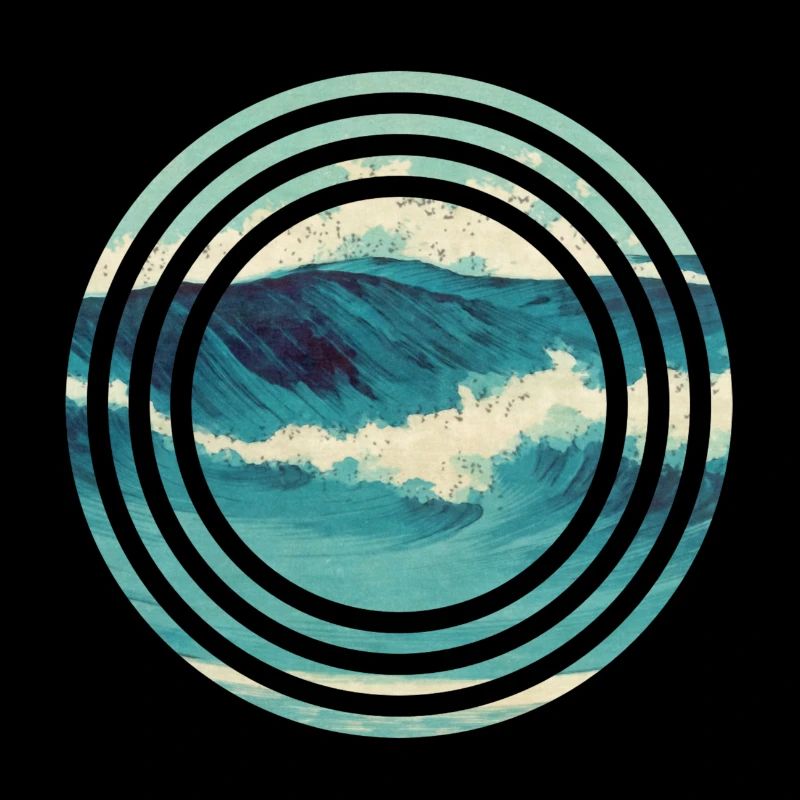 Aquarelle vintage Wave