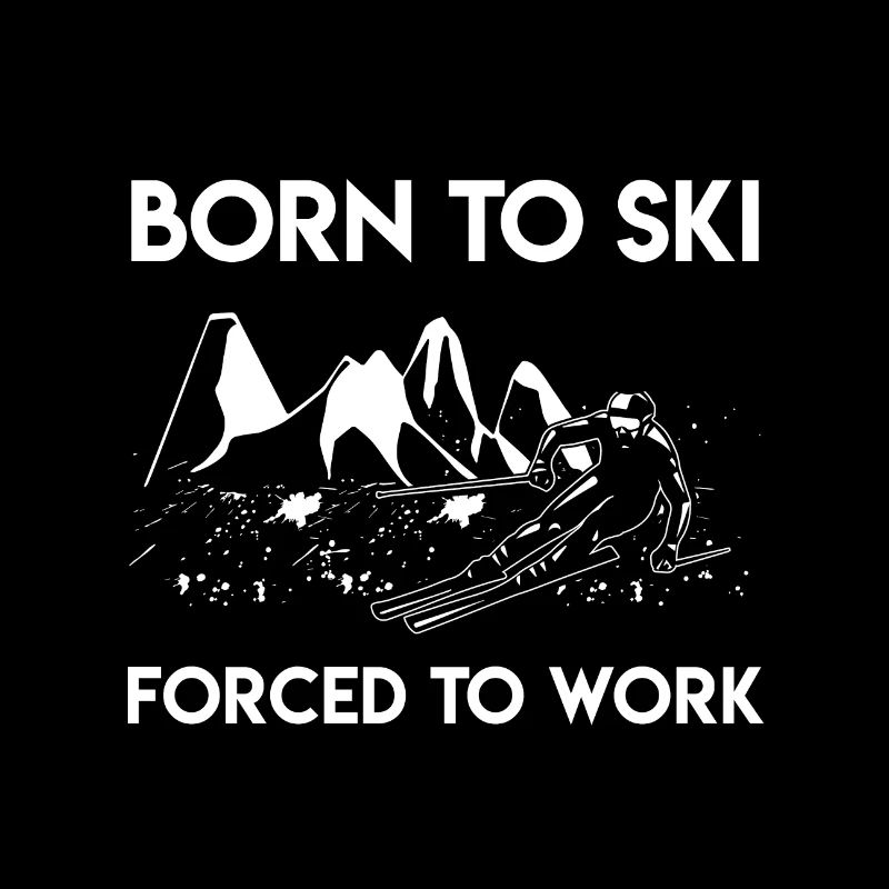 Skifahrer | Skigebiet Ski Wintersport Geschenkidee