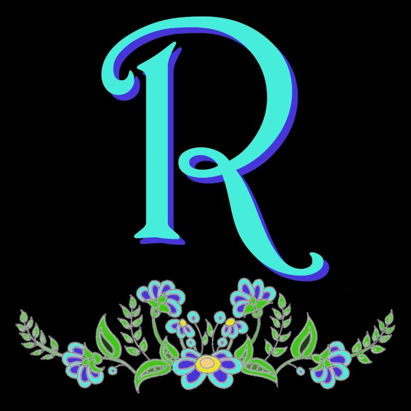 flower blue r