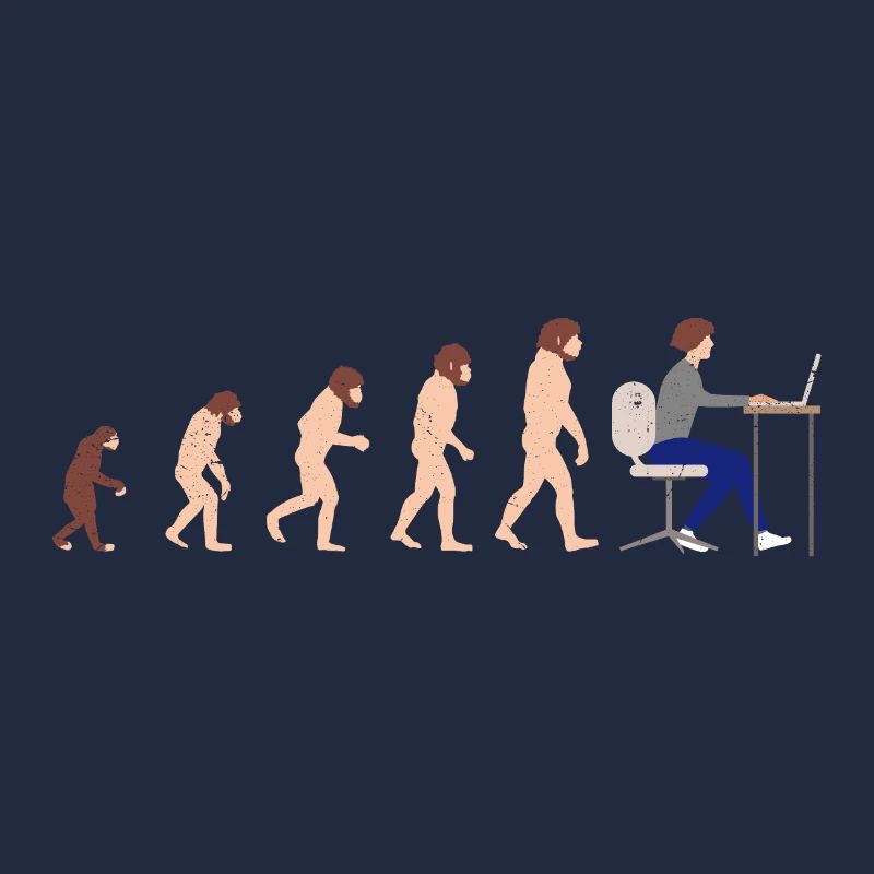 Evolution Entwickler Programmierer Lustiges Gift