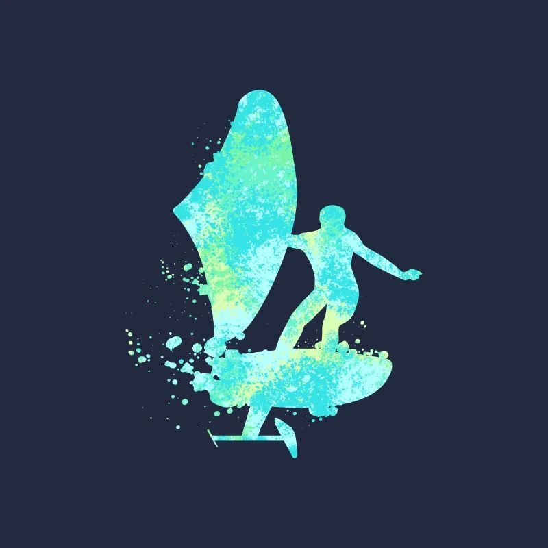 Double Exposure Wing Foiling Hydrofoiling Gift