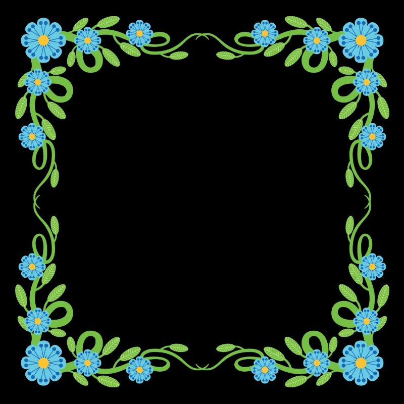 Blumen Kranz Rahmen