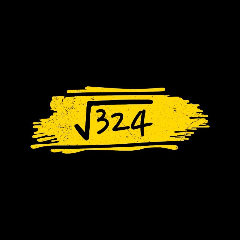 18. Geburtstag Quadratwurzel von 324 Geschenkidee