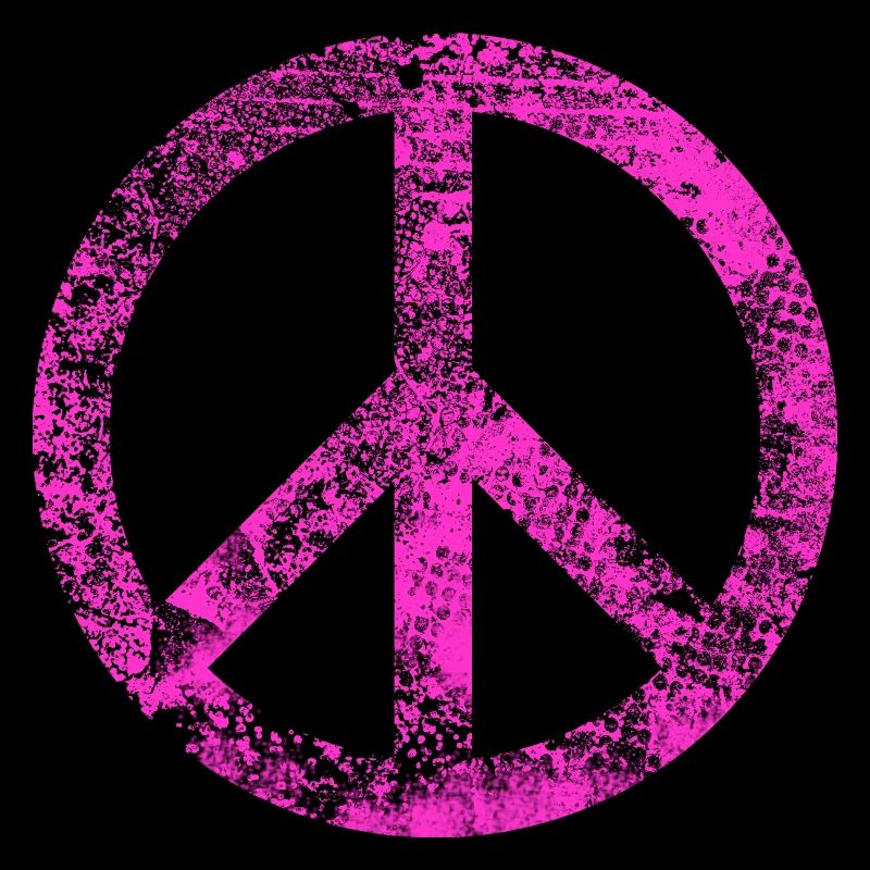 Peace Sign Pacifist Peace Harmony Grunge Used