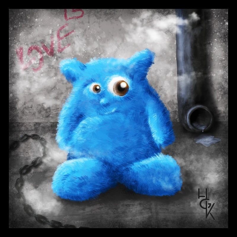 Blue plush love
