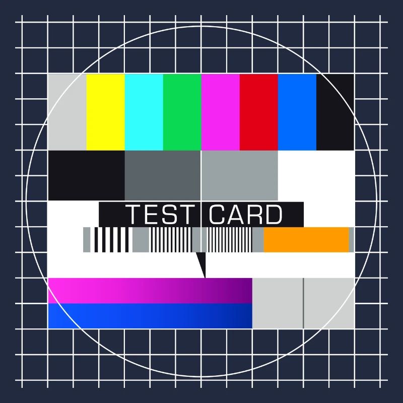Testbild Fernsehen Bildschirm nostalgisch Display