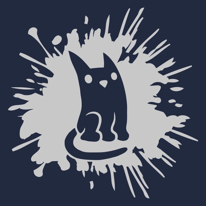 Comic Drops Cat Éclaboussures de couleur