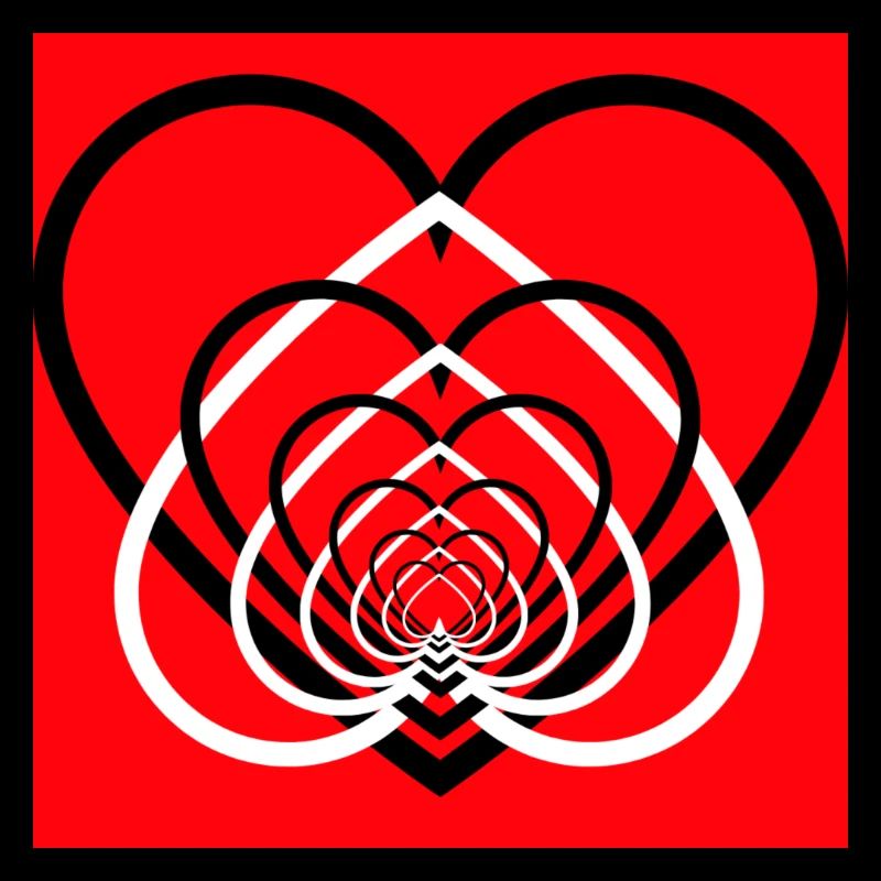 Cœurs Entremêlés Rouge