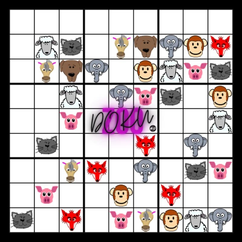 Sudoku vs zoo Documentary - Animals in a Sudokur puzzle.