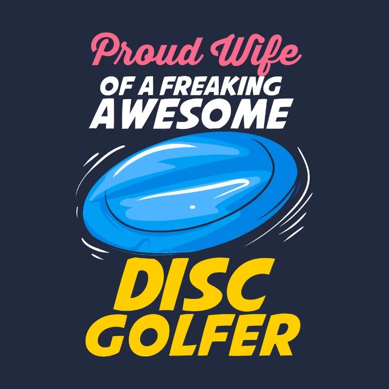 Ehefrau eines Discgolfers Disc Golf