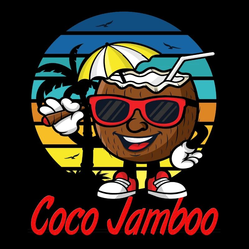 Coco Jamboo Drôle De Noix de Coco Dessin Animé