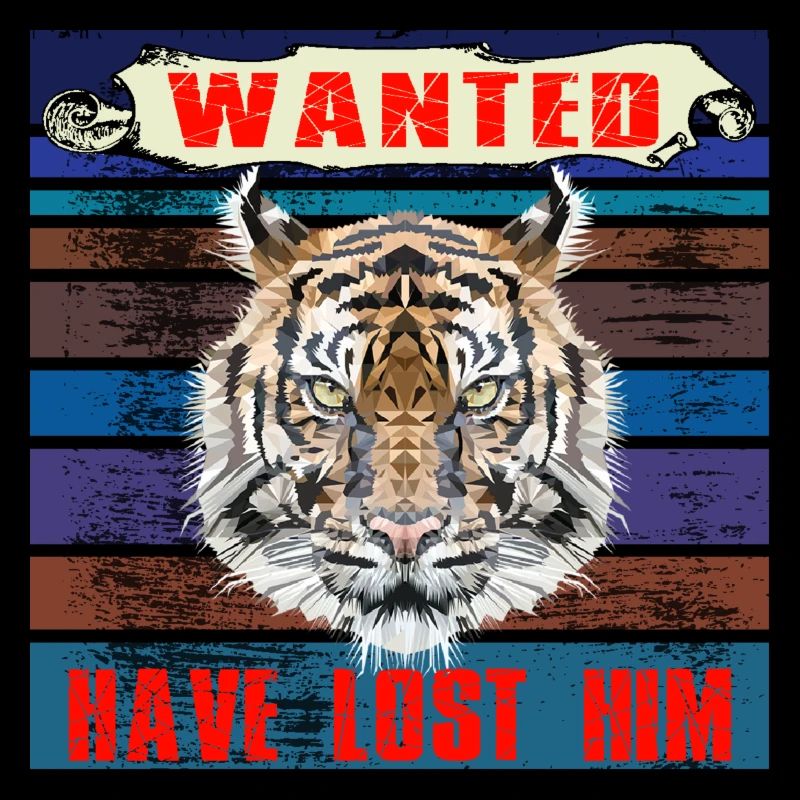 Wanted Tiger l’a perdu design dans le rétro vintage