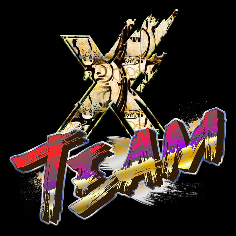 Symbol Graffitti Typografie Buchstabe Alphabet X Team