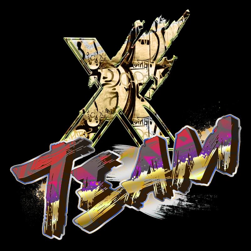 Symbol Graffitti Typografie Buchstabe Alphabet X Team