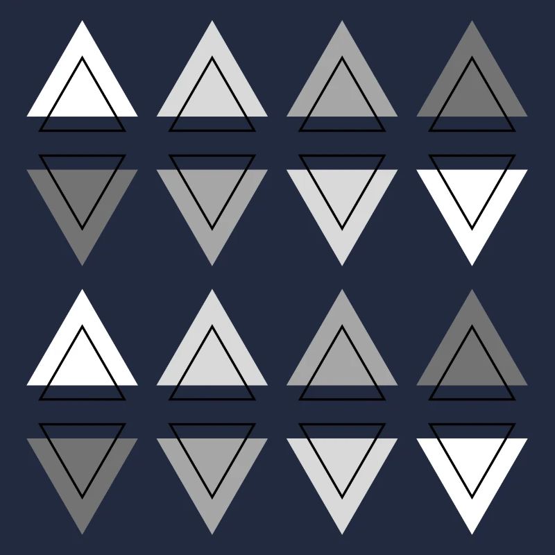 Géométrie Moderne Abstrait Triangles deux rangées