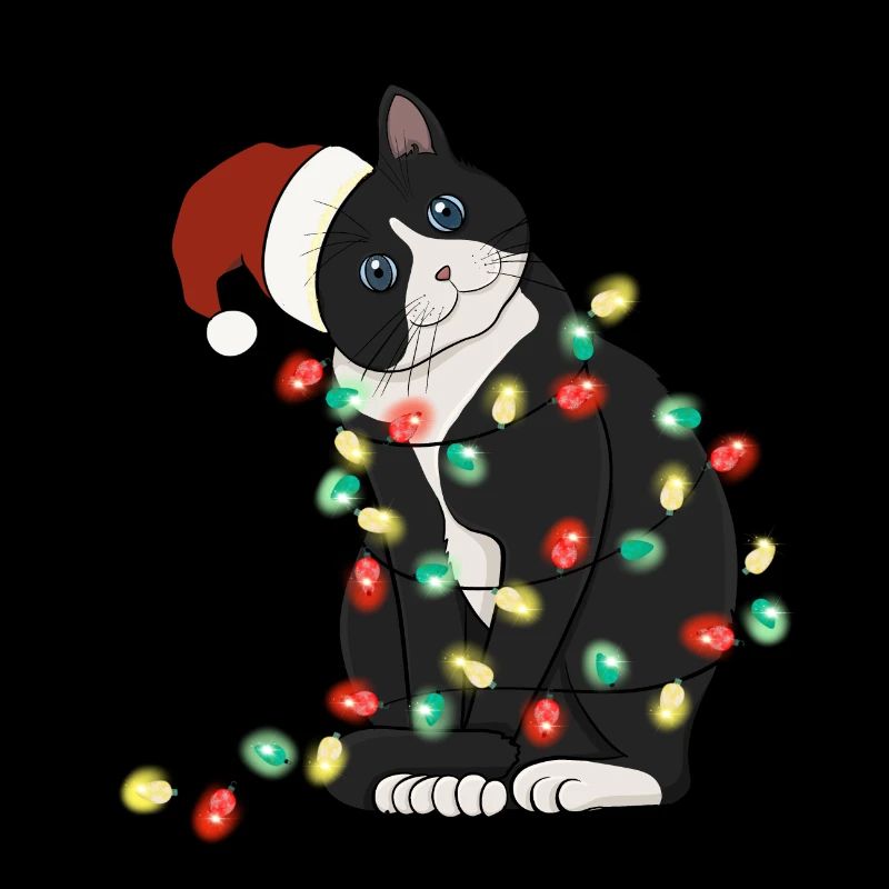 Lumières de Noël Chat Noël