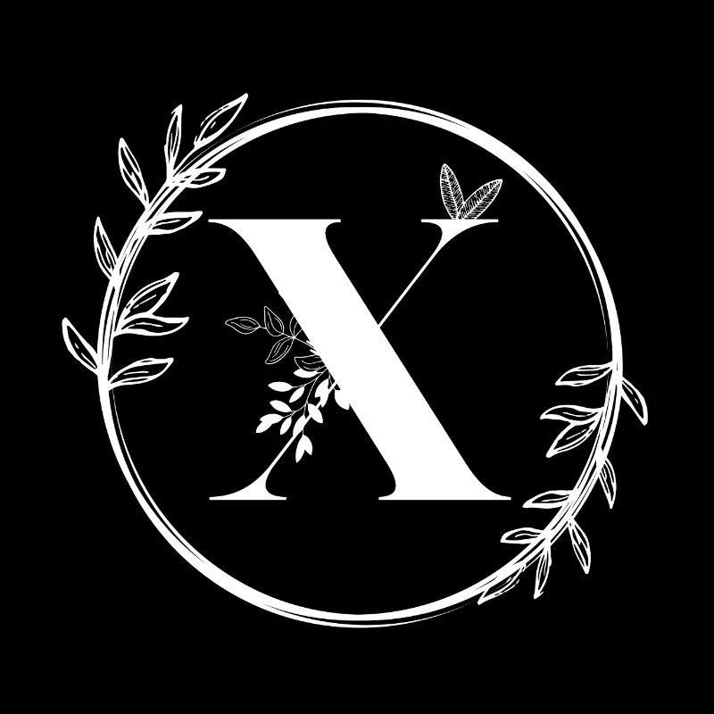 Blumenbuchstabe X
